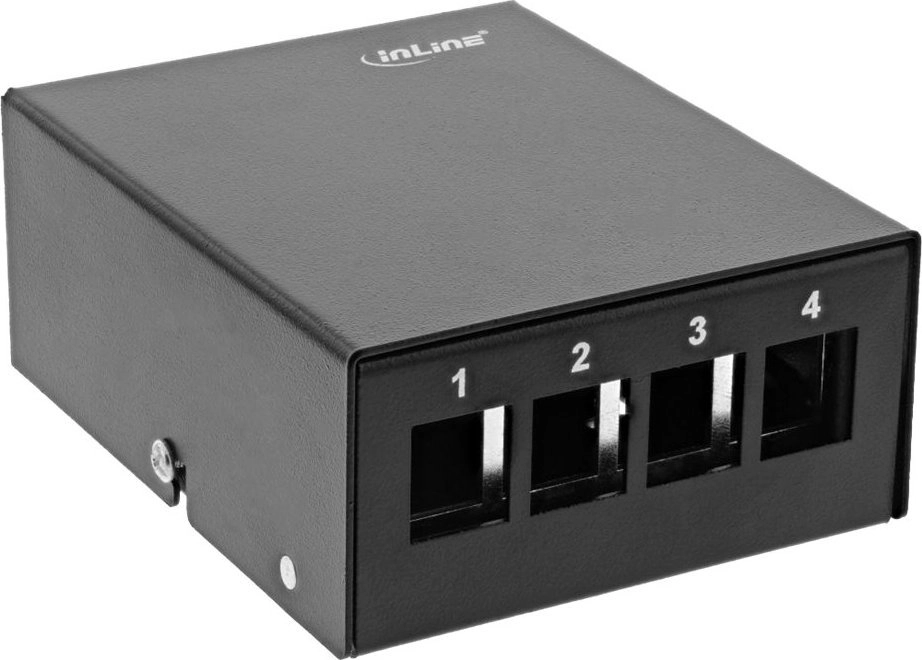 InLine patch panel socket surface-mounted for