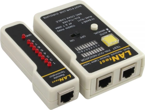 InLine tester for BNC - RJ11