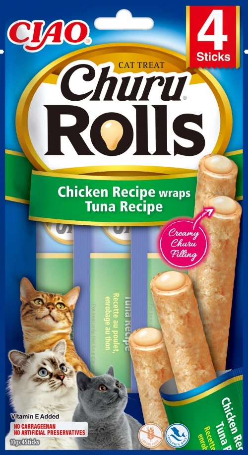 CIAO Churu Rolls Chicken Recipe wraps