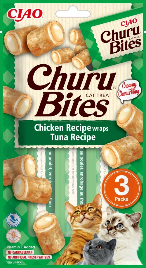 CIAO Churu Bites Chicken Recipe wraps