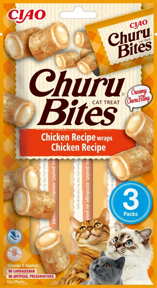 CIAO Churu Bites Chicken Recipe wraps