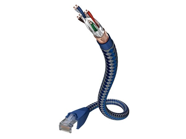 Inakustik 004803005 networking cable Blue Silver