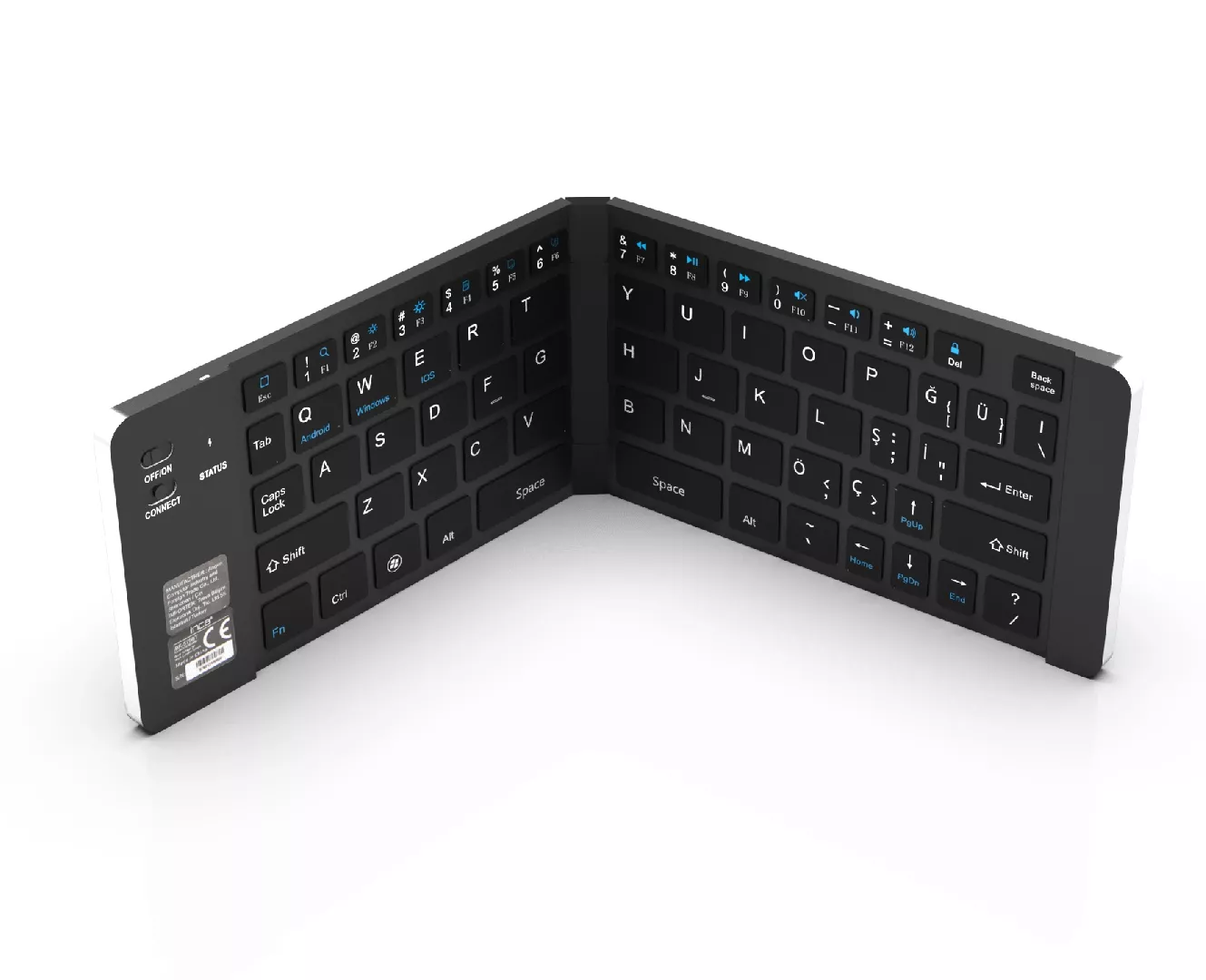 Inca IBK-579BT tastatūra Home Bluetooth Metālisks, Sudrabs