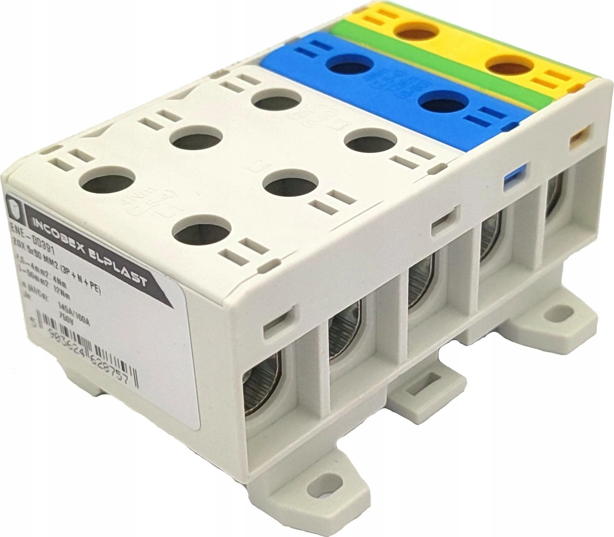 Incobex Five-pole terminal block ZGX 5x50