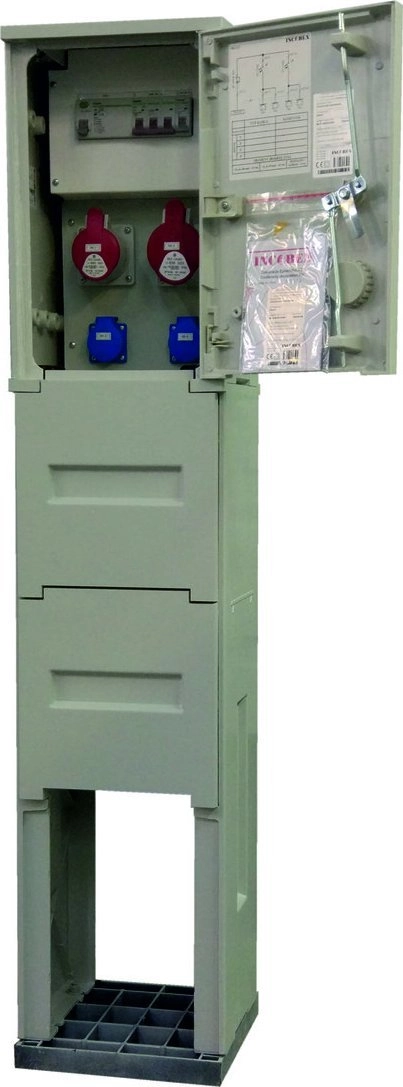 Incobex Construction switchboard on foundation (2x2P+Z