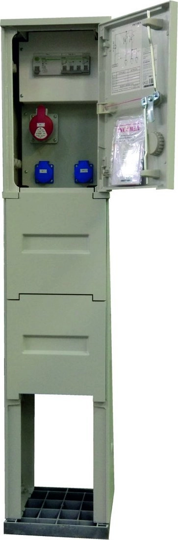 Incobex Construction switchboard on foundation (2x2P+Z