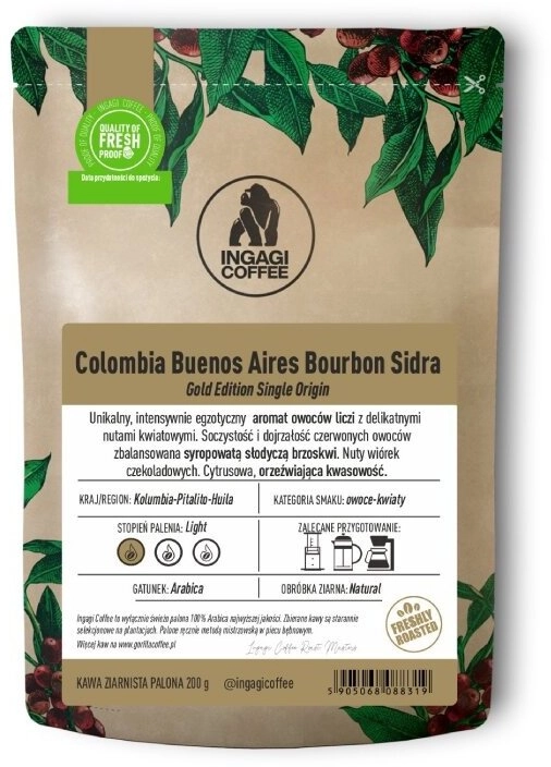 Kawa ziarnista Ingagi Kawa ziarnista Colombia