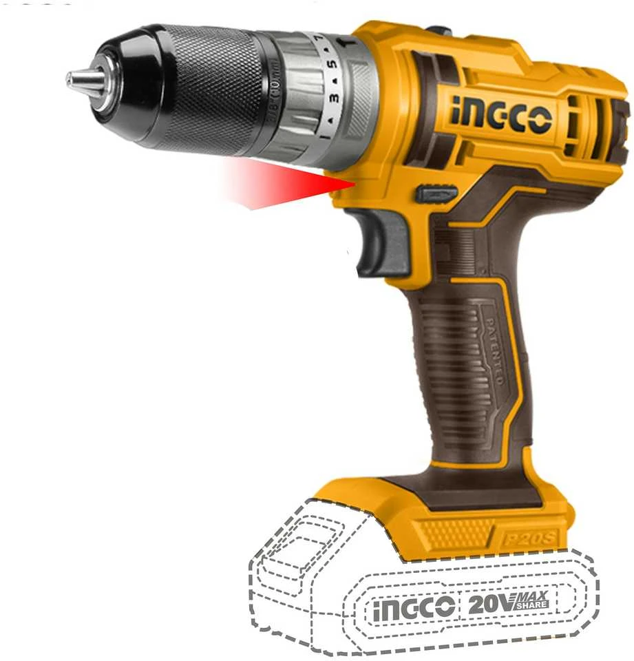 Ingco CIDLI201455 AKU drill-driver with impact