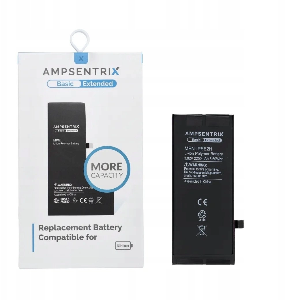 AmpSentrix Basic battery for iPhone SE