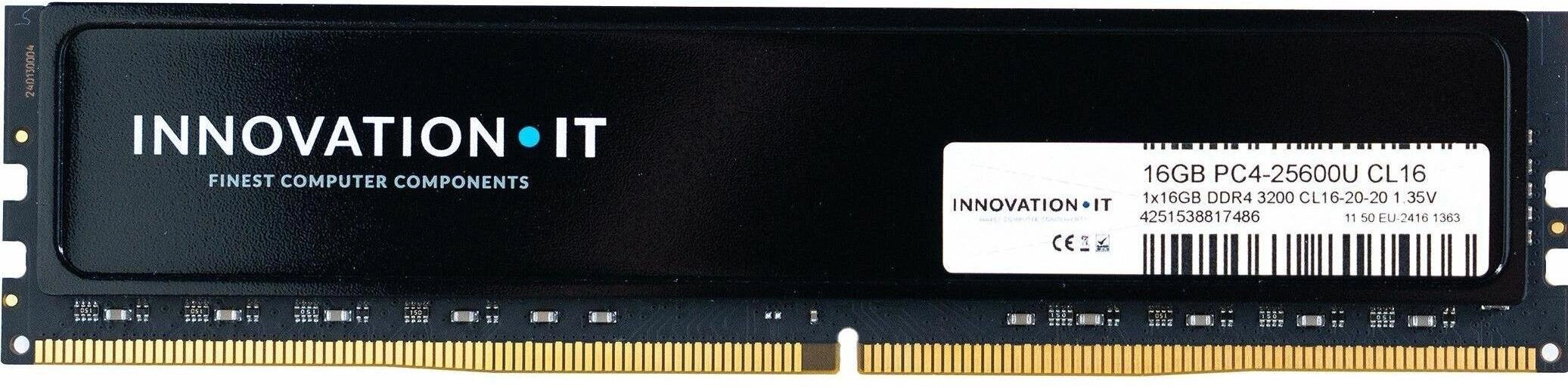 Black 16GB 3200MHz CL16 with Heatspreader