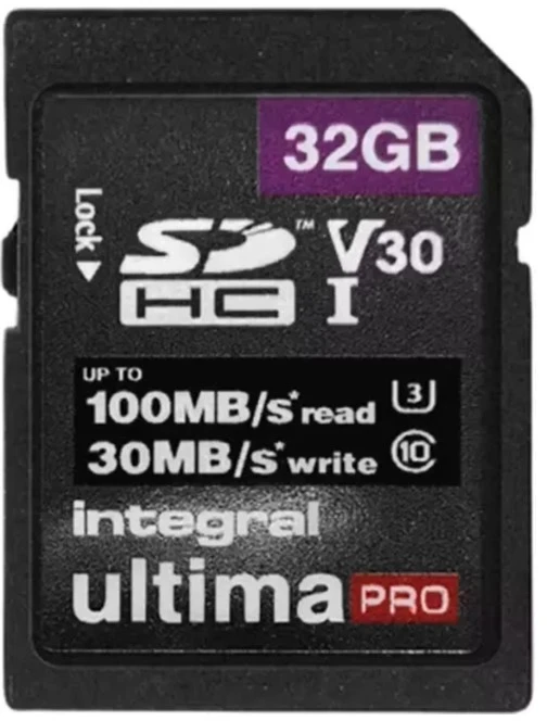 Integral 32GB SDHC UHS-1 U3 CL10