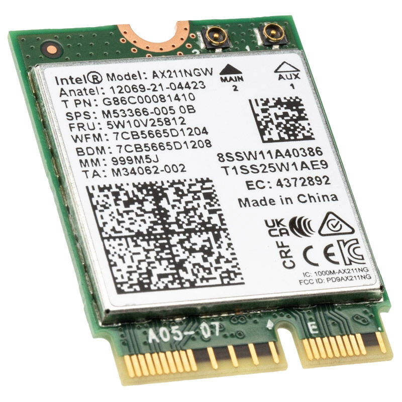 INTEL NIC WI-FI6E AX211 2230 2x2