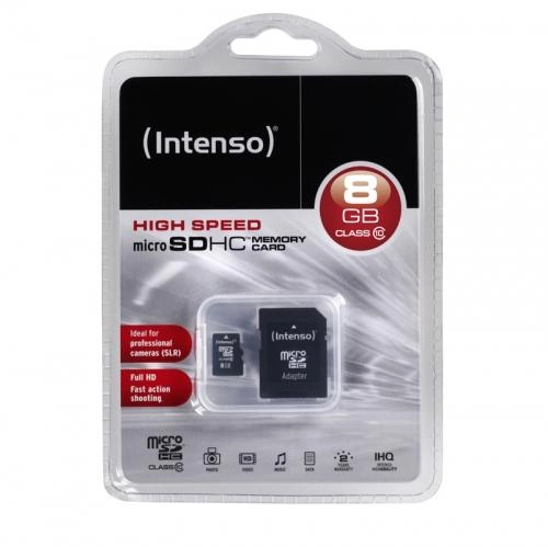 Intenso microSD 8GB 12/20 Class 10