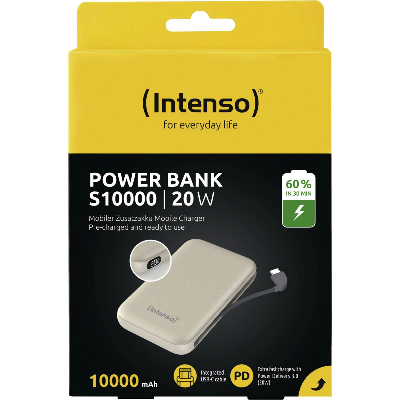 Intenso Powerb. S10000 10000mAh integr.USB-C