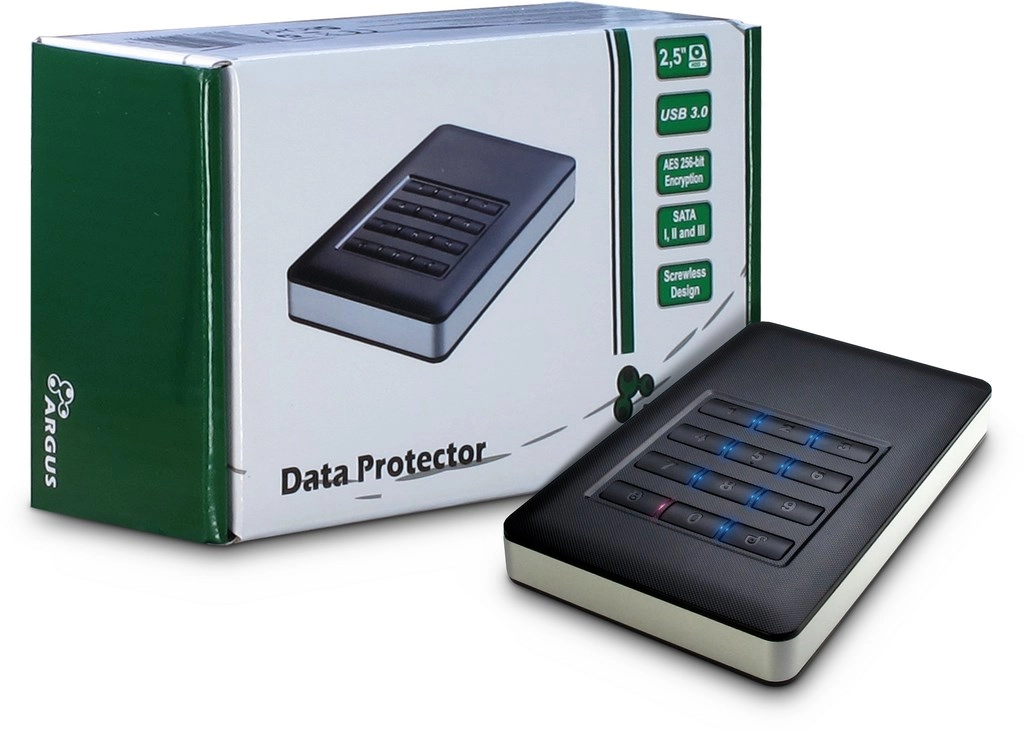 Inter-Tech GD-25LK01 HDD enclosure Aluminium  Black