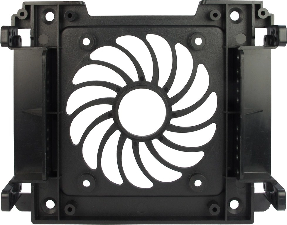 Inter-Tech 88885214 mounting kit Black 2A25-14W