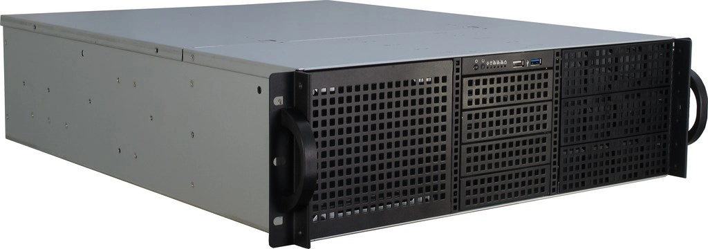 Inter-Tech 3U-30240 Plaukts Melns