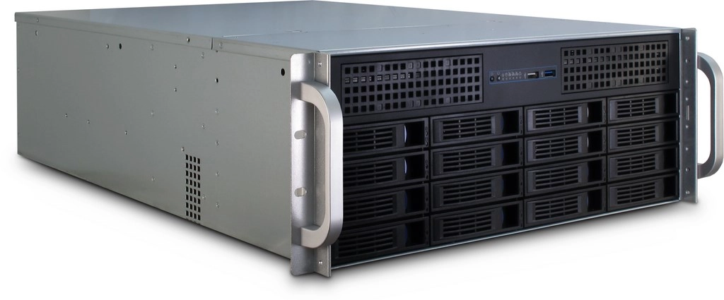 Inter-Tech 4U-4416L Rack Black Silver 1544197