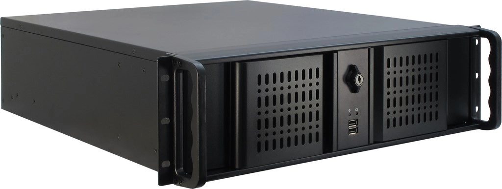 Inter-Tech 3U-3098-S plaukts melns
