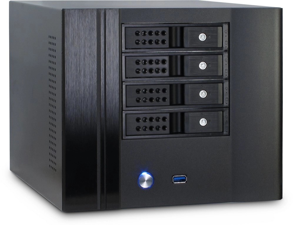 Inter-Tech SC-4004 Small Form Factor (SFF) Melns