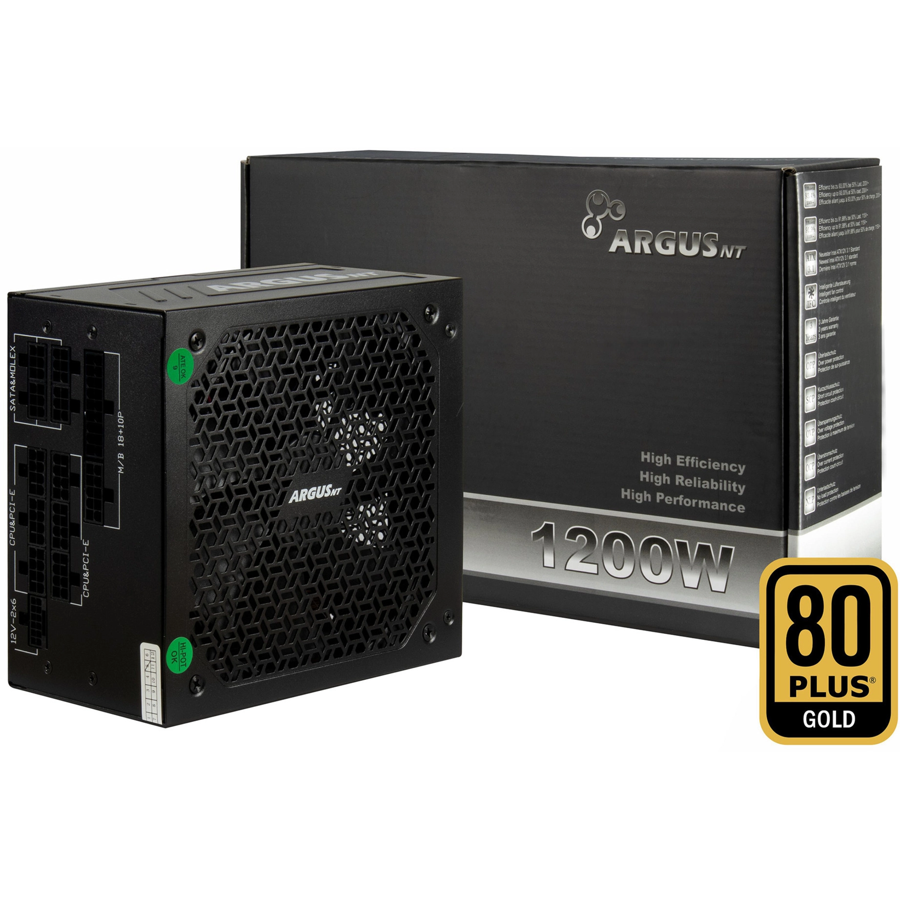 1200W Power Supply Inter-Tech BA4 fan