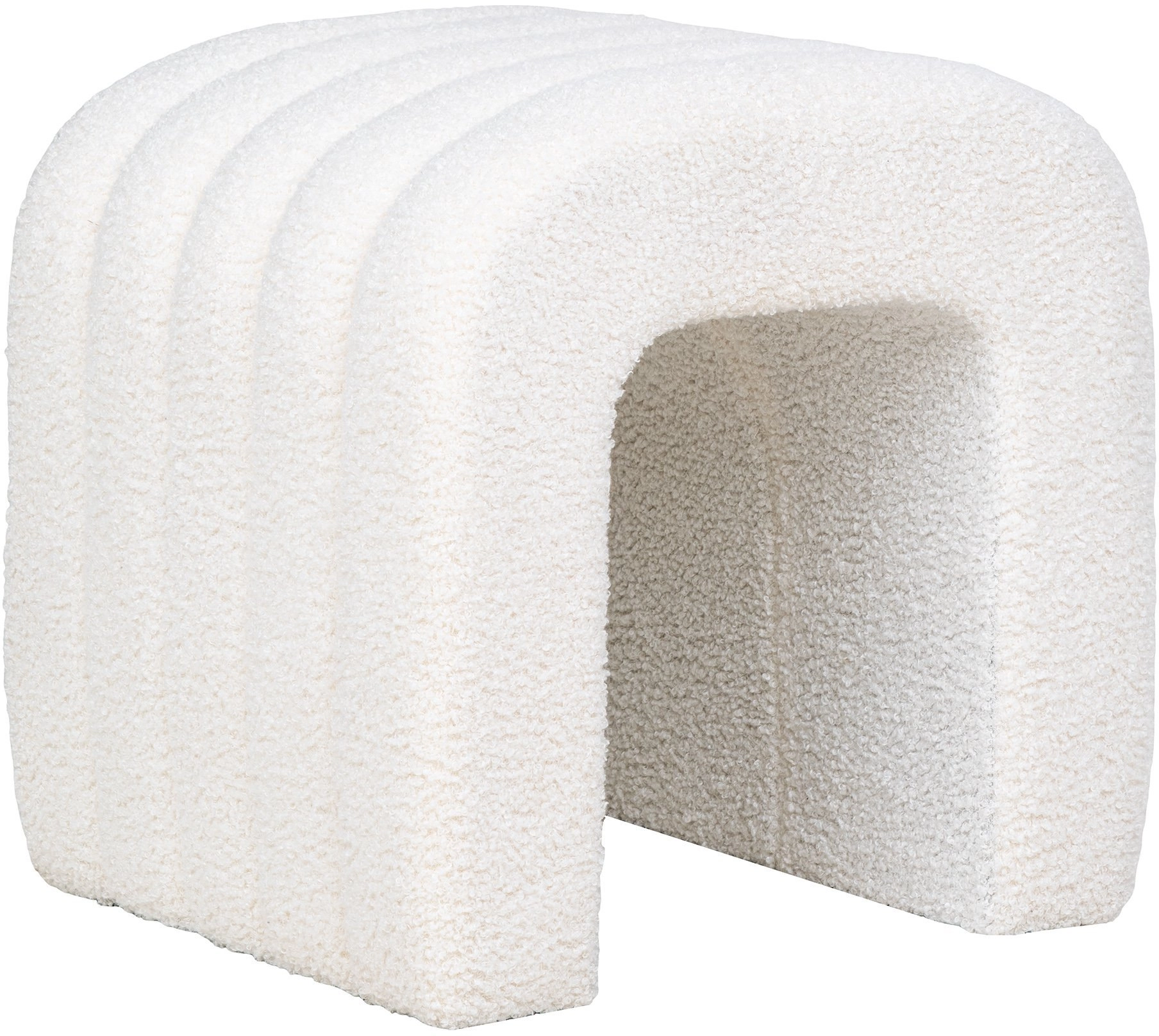 POUF TEDDY WHITE 42X41X36 1501225 600075294