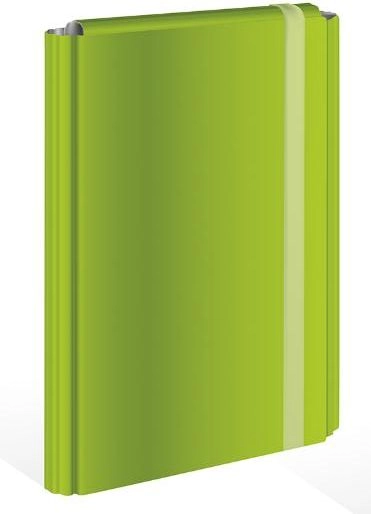 A4 folder with elastic band green