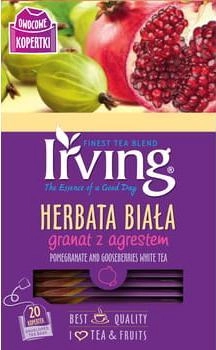 Irving HERBATA BIAŁA GRANAT Z AGRESTEM