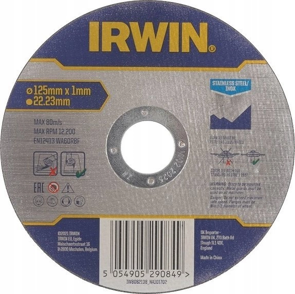 Irwin IRWIN TARCZA DO CIĘCIA STALI