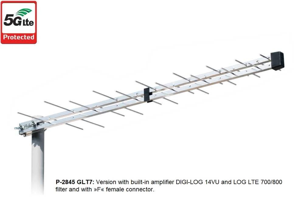 TV Antenna ISKRA P-2845 GTL7 Sidabrinis