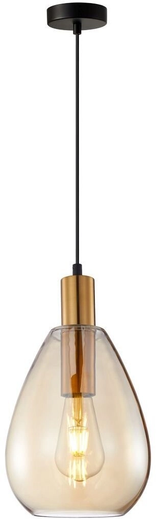 Italux Zulo PND-27812-BRO-AMB Brown-Amber hanging lamp