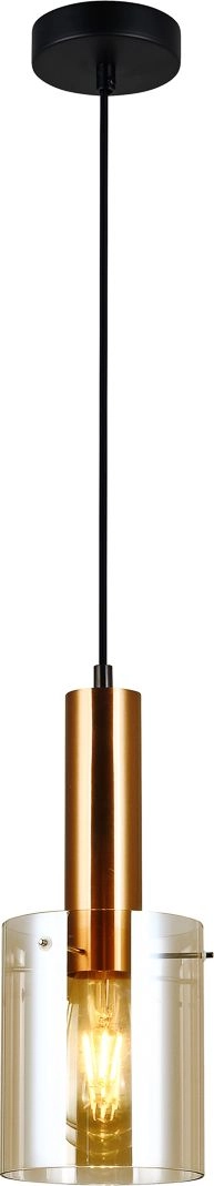 Lampa wisząca Italux Lampa wisząca bursztynowa