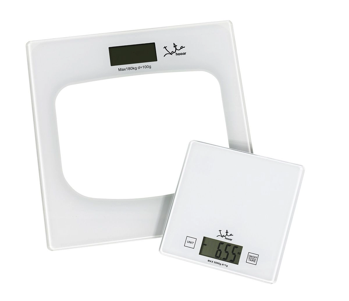 JATA P111 personal scale Square Transparent
