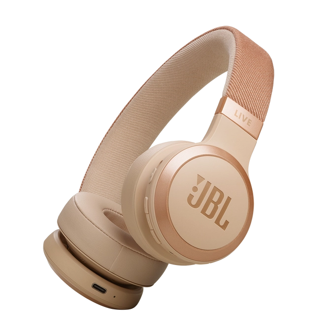 JBL wireless headset Live 670NC, beige
