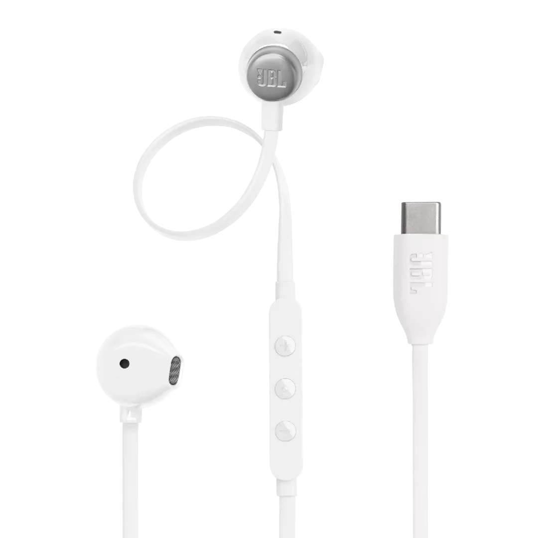 Austiņas JBL Tune 305C USB-C Baltas