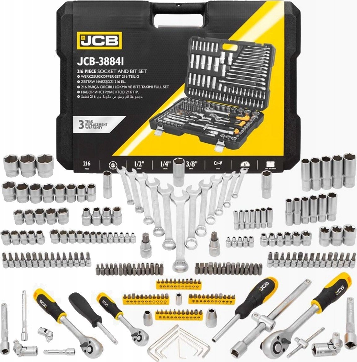 SET TORQUE TOOL JCB 216PCS (
