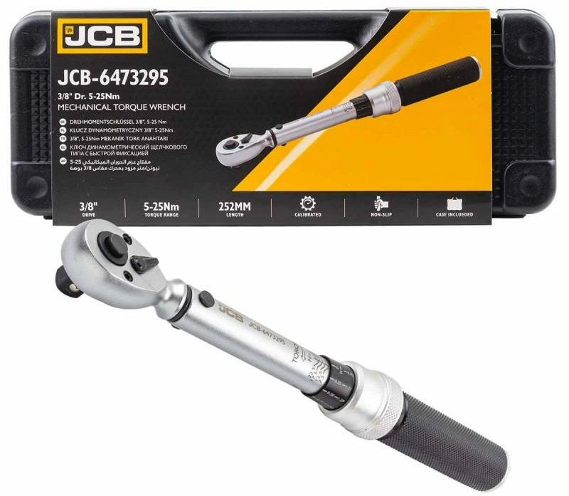 JCB Torque Wrench 3/8 inch 5-25Nm