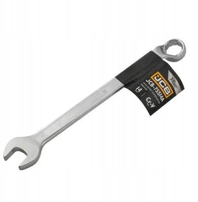 JCB Flat-eye wrench 14mm bent 75
