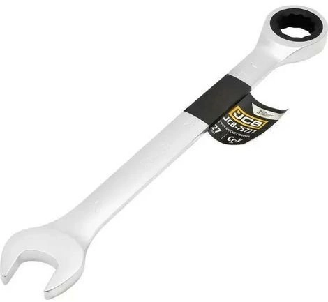 JCB Combination wrench with ratchet 27mm