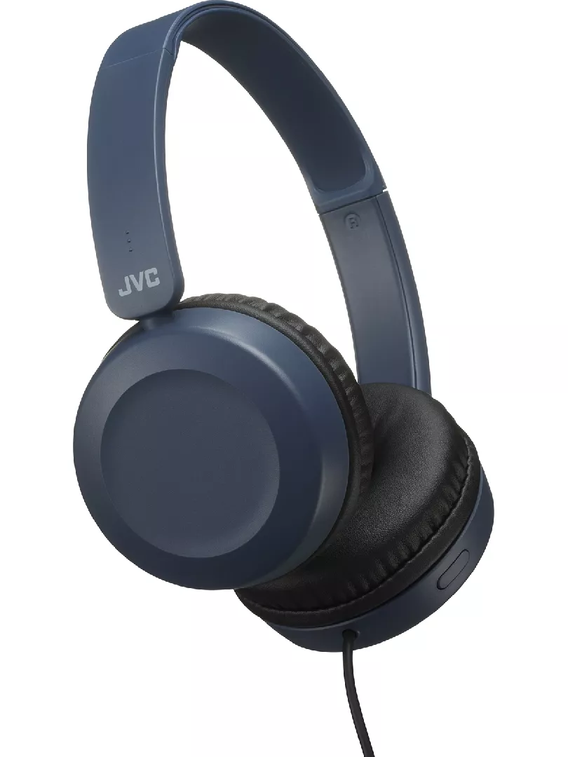 JVC austiņas ar vadu un mikrofonu, zilas
