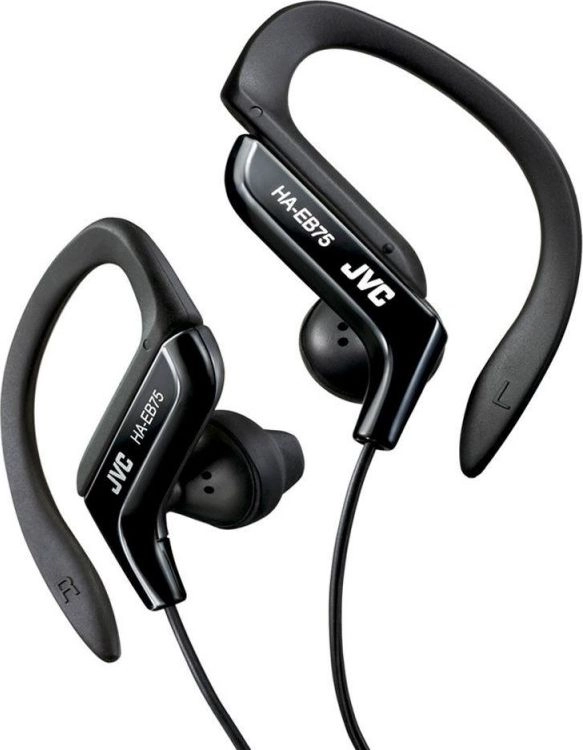 JVC HA-EB75-B-E Austiņas Vadu Ausu āķi Sporta Melns