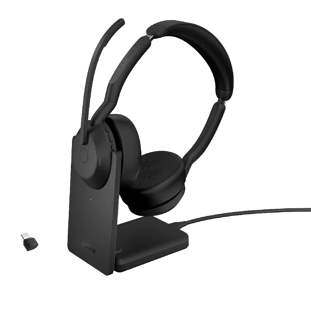 Jabra Evolve2 55 — Link380c UC stereo (iekļauts statīvs)