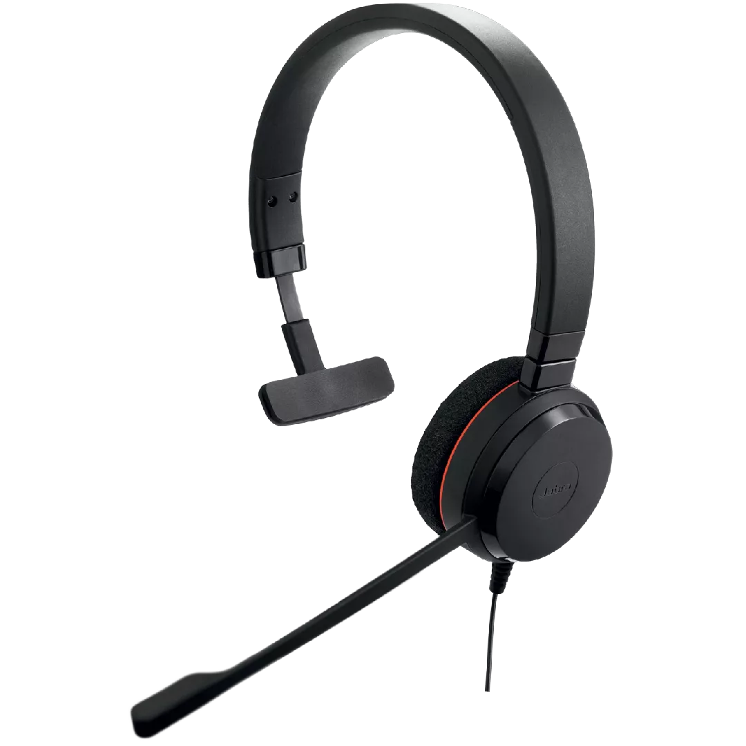 Jabra Evolve 20 Austiņas Vadu Birojs / zvanu centrs USB Type-C / USB Type-A Melns