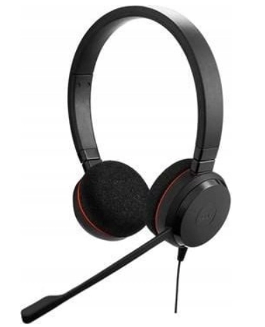 Jabra Evolve 20 Austiņas Vadu Birojs / zvanu centrs USB Type-A Melns