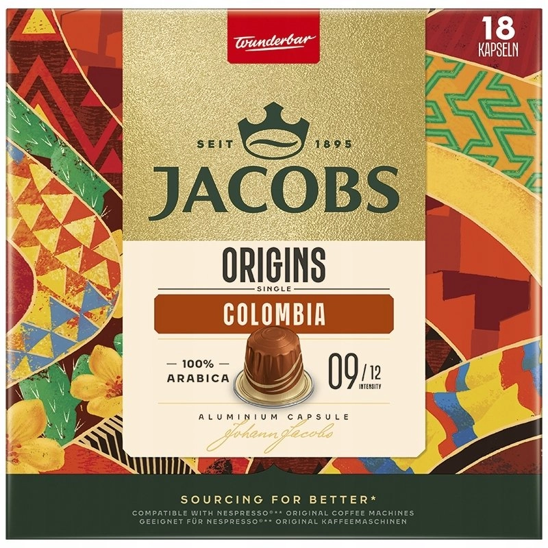 Jacobs Origins Colombia capsules for Nespresso