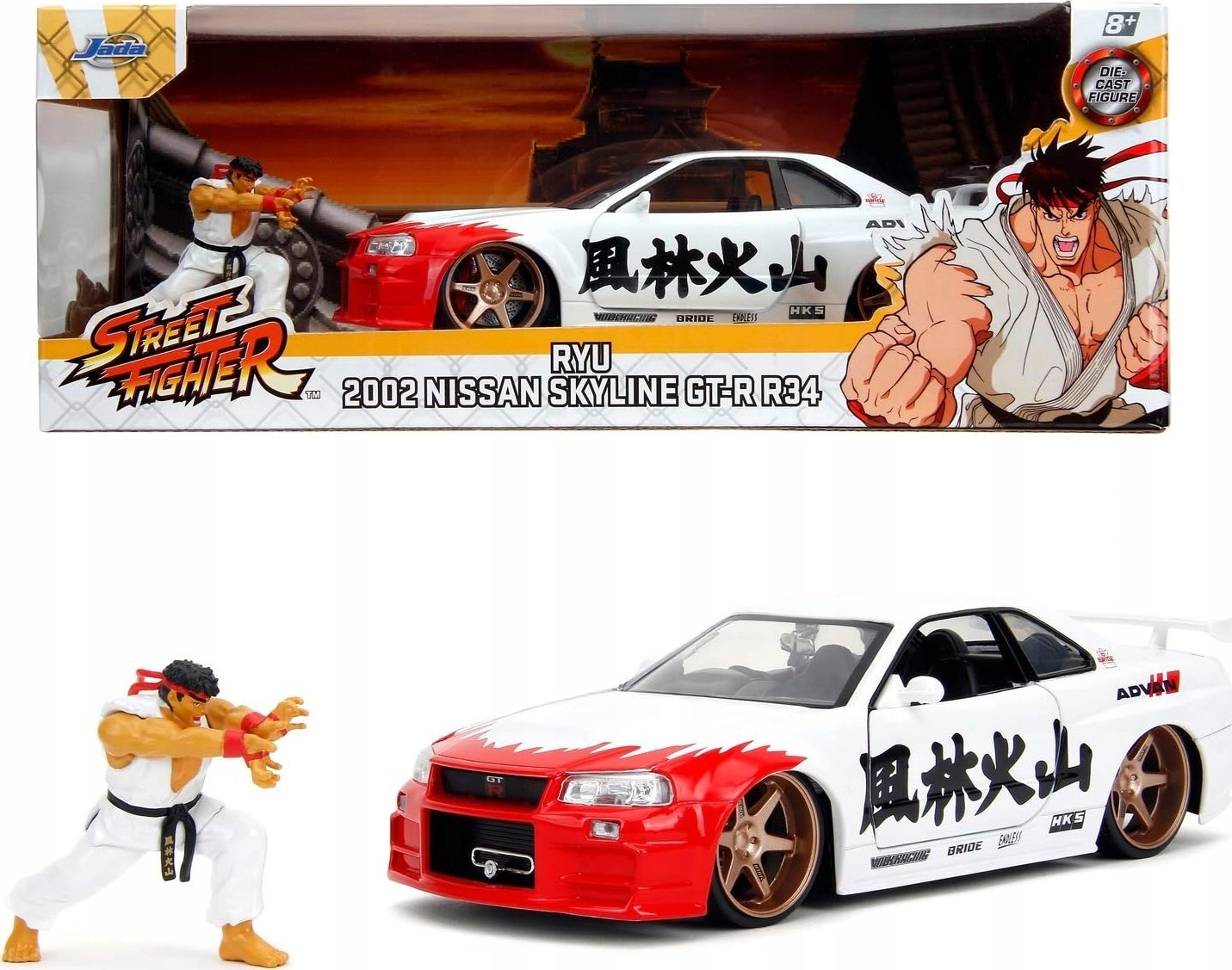 Jada Street Fighter Ryu 1:24 Nissan