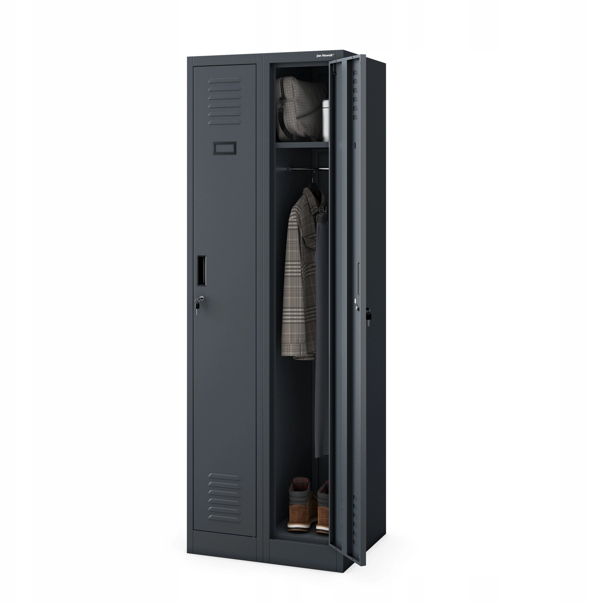 Jan Nowak Anthracite metal work cabinet: