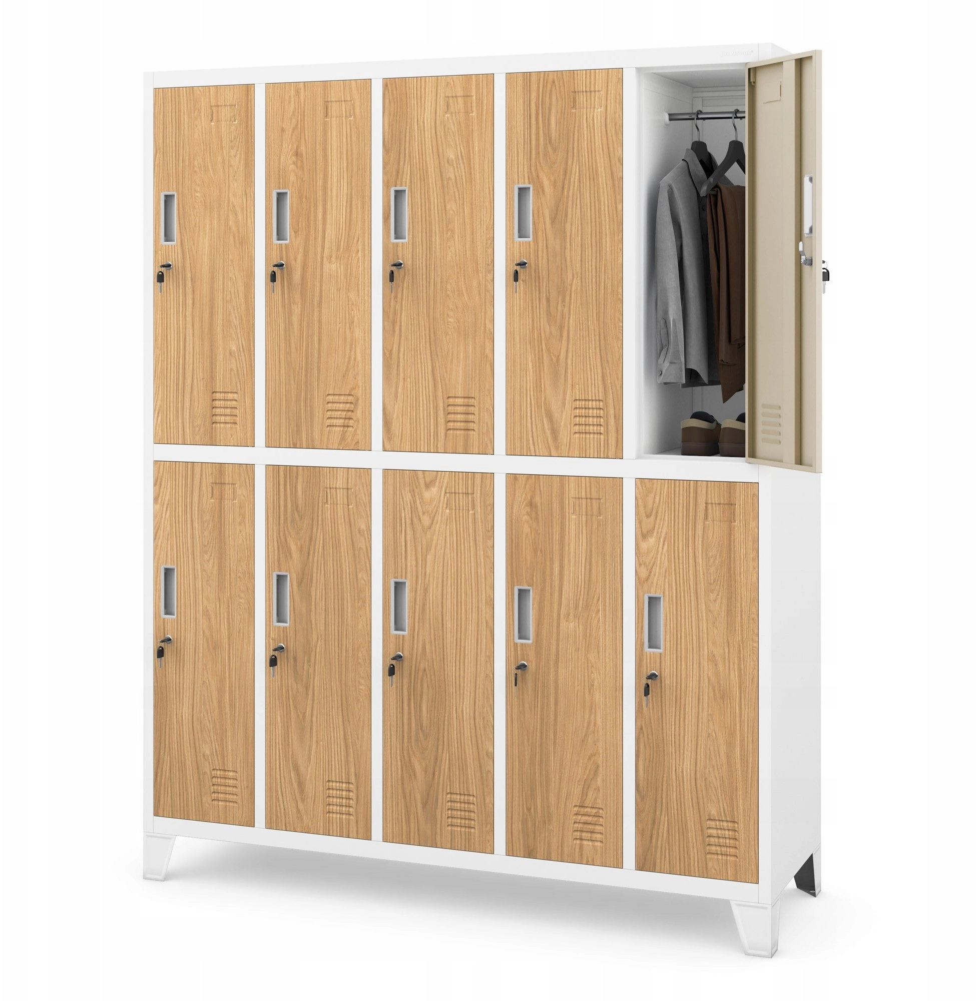 Jan Nowak BHP clothes cabinet white/golden