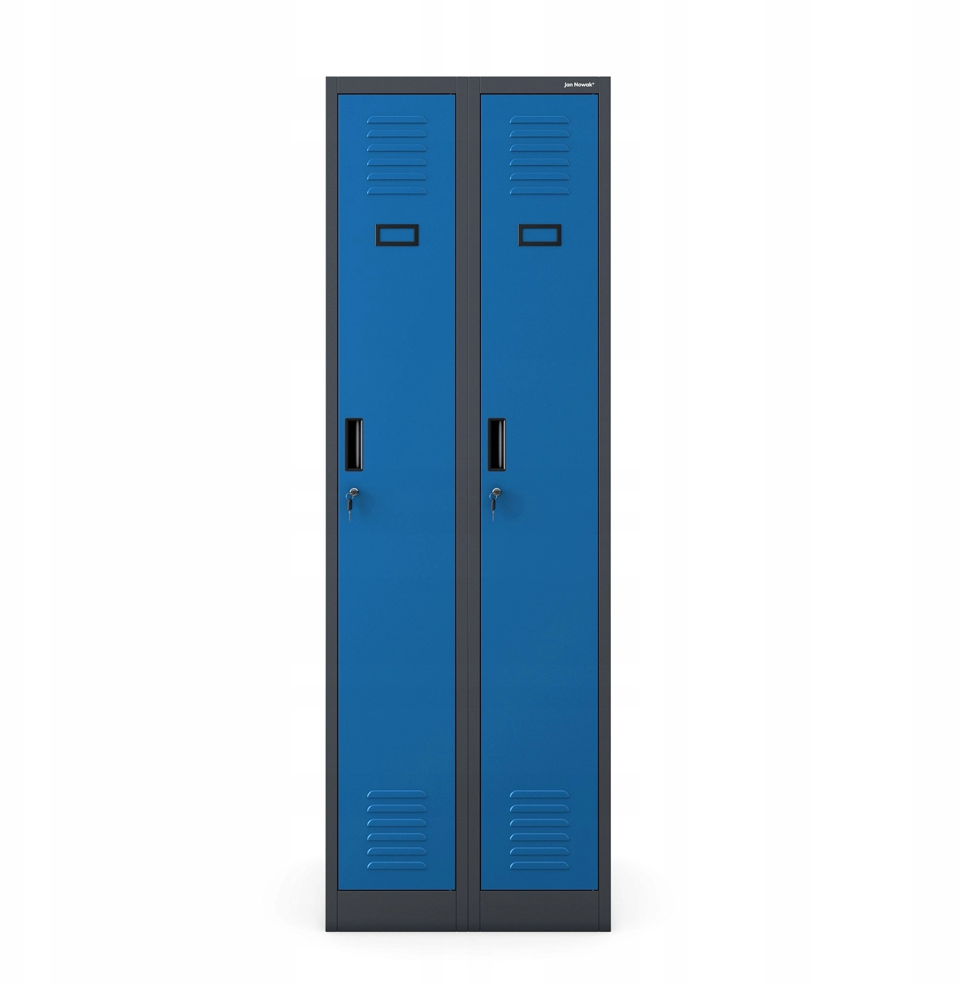 Jan Nowak Two-compartment employee cabinet anthracite-blue:
