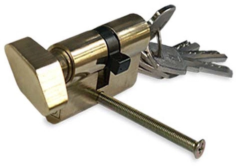 CYLINDER LOCK W KNOB 60MM 30X30
